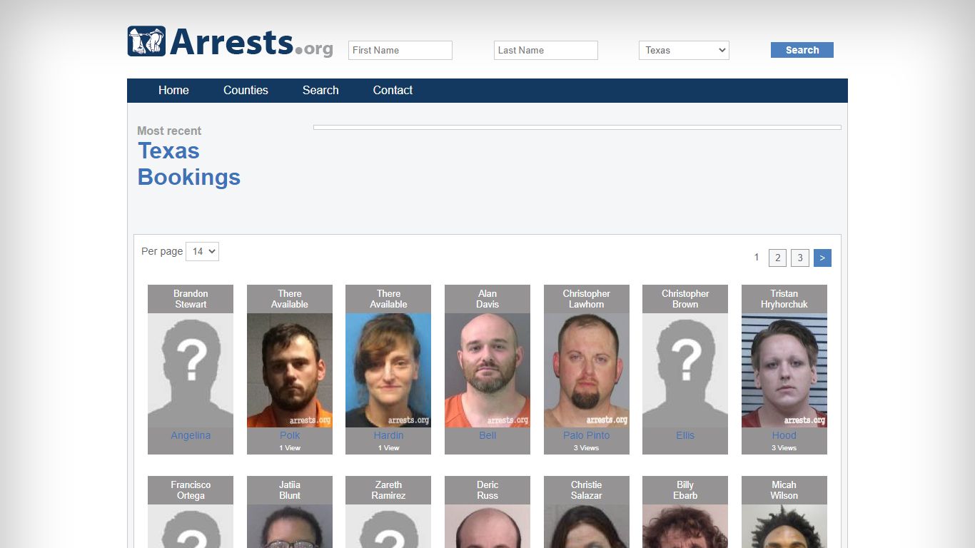 Texas Arrests and Inmate Search